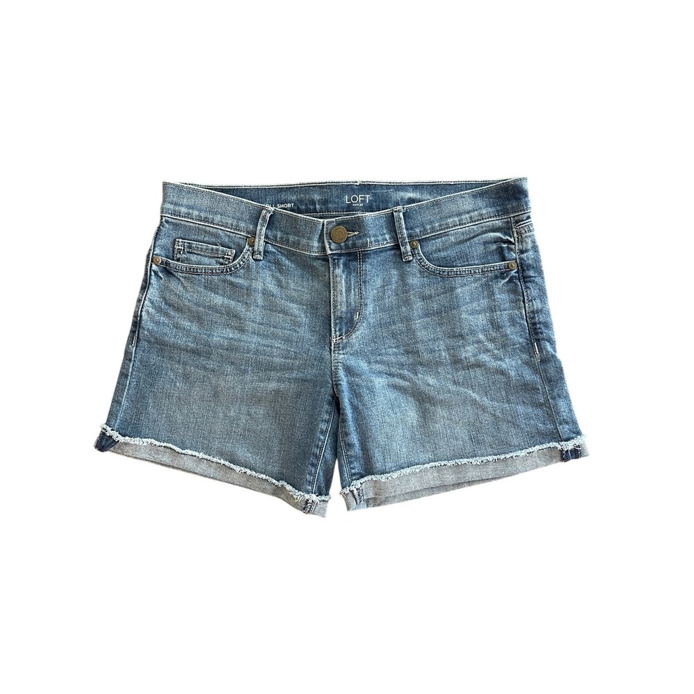 Loft Outlet Denim Roll Shorts 2